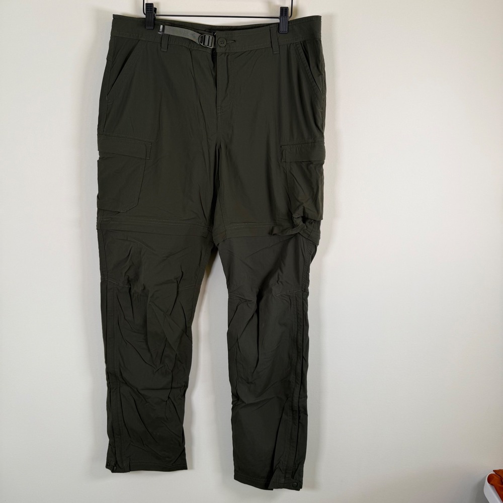 REI Co-op Sahara Convertible Pants Size‎ 14 Green Cargo Hiking Outdoor Utility